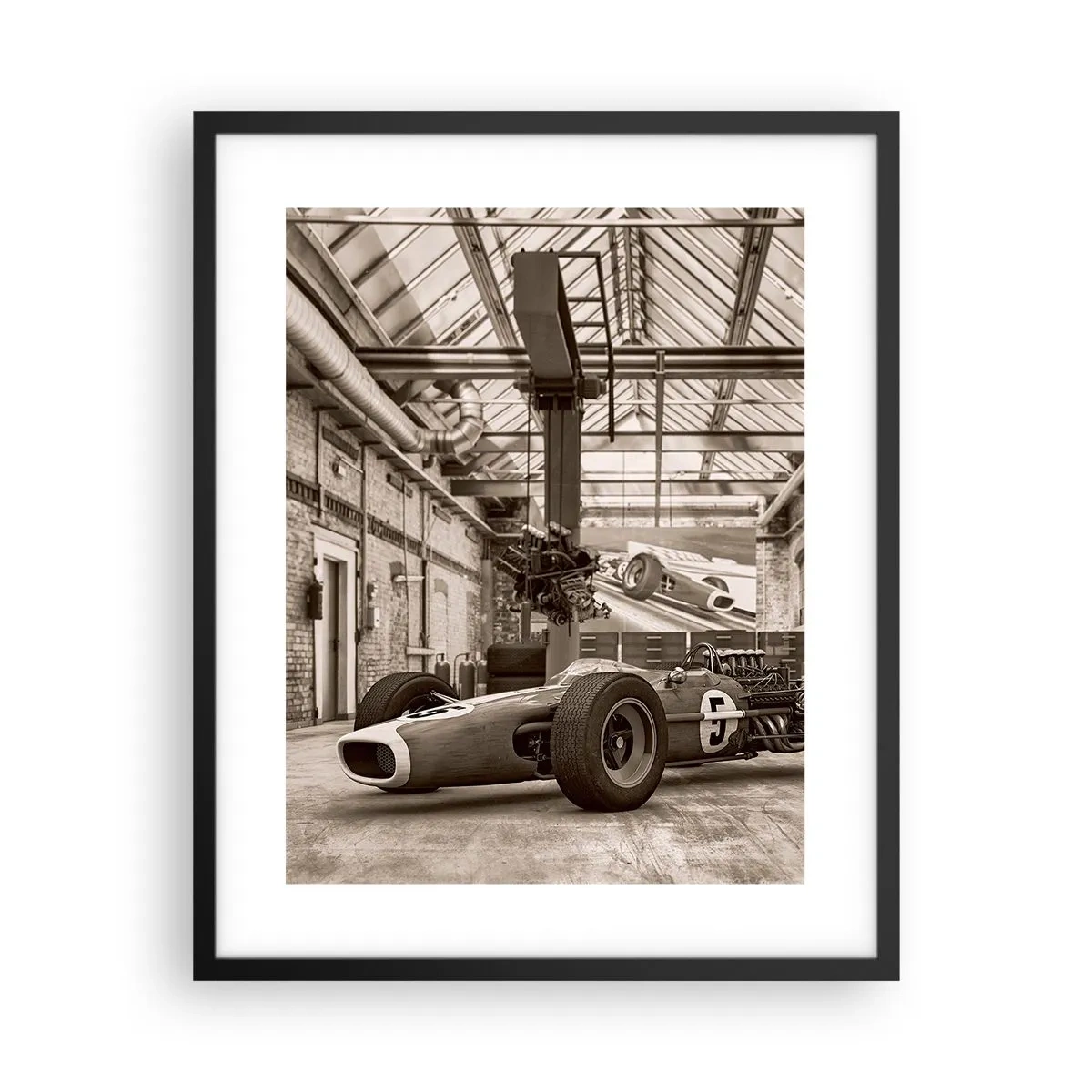 Póster en marco negro - El descanso del vencedor - 40x50 cm