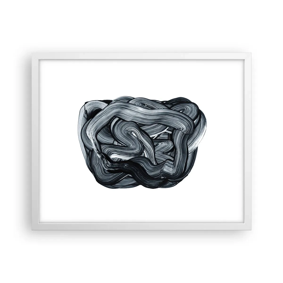 Póster en marco blanco - No es tan sencillo - 50x40 cm