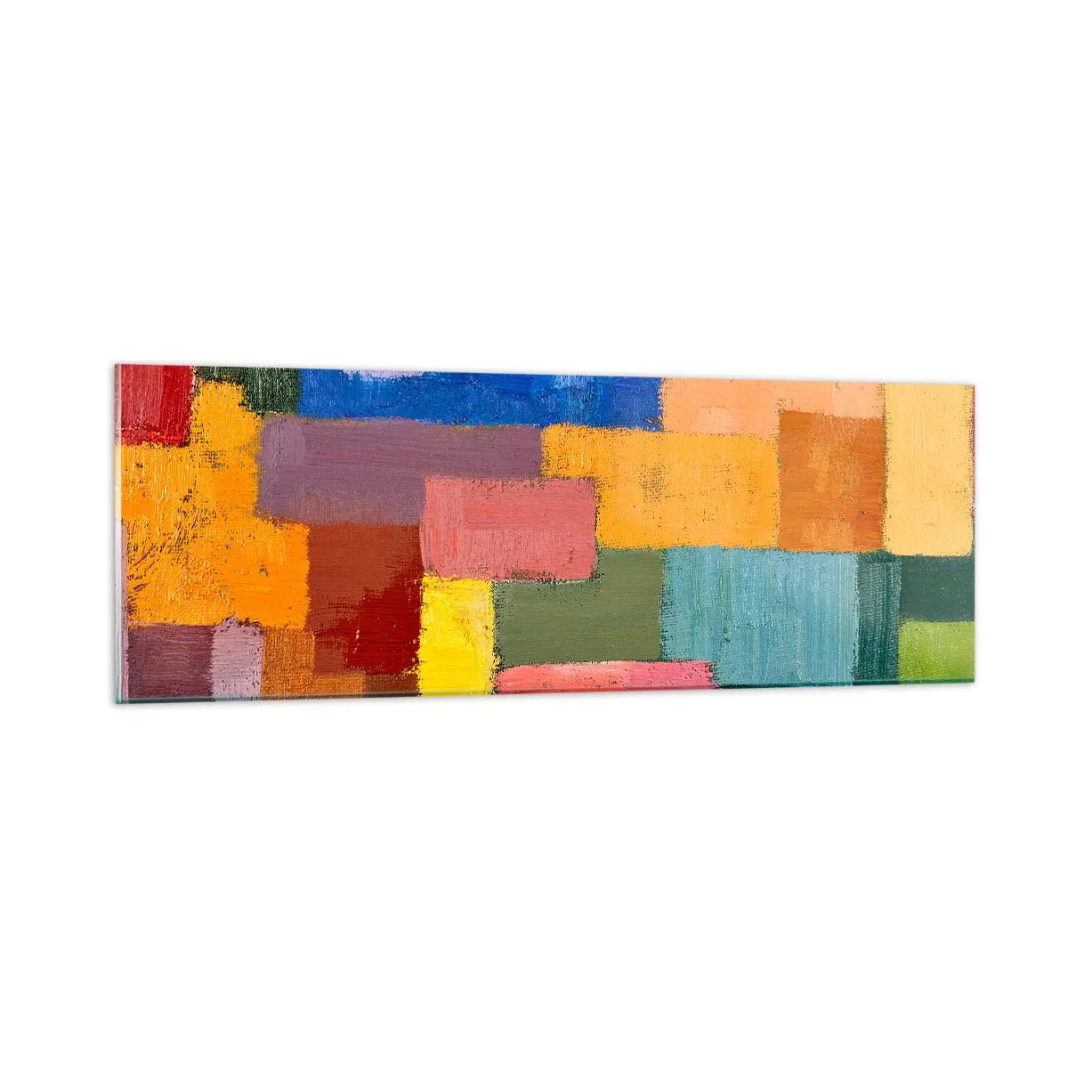 Cuadro sobre vidrio - Impresiones sobre Vidrio - Cada una diferente, todas coloridas - 90x30 cm