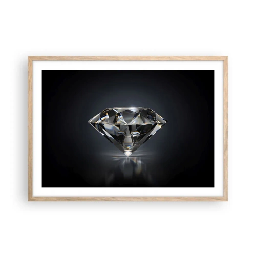 Póster en marco roble claro - Riqueza y belleza - 70x50 cm