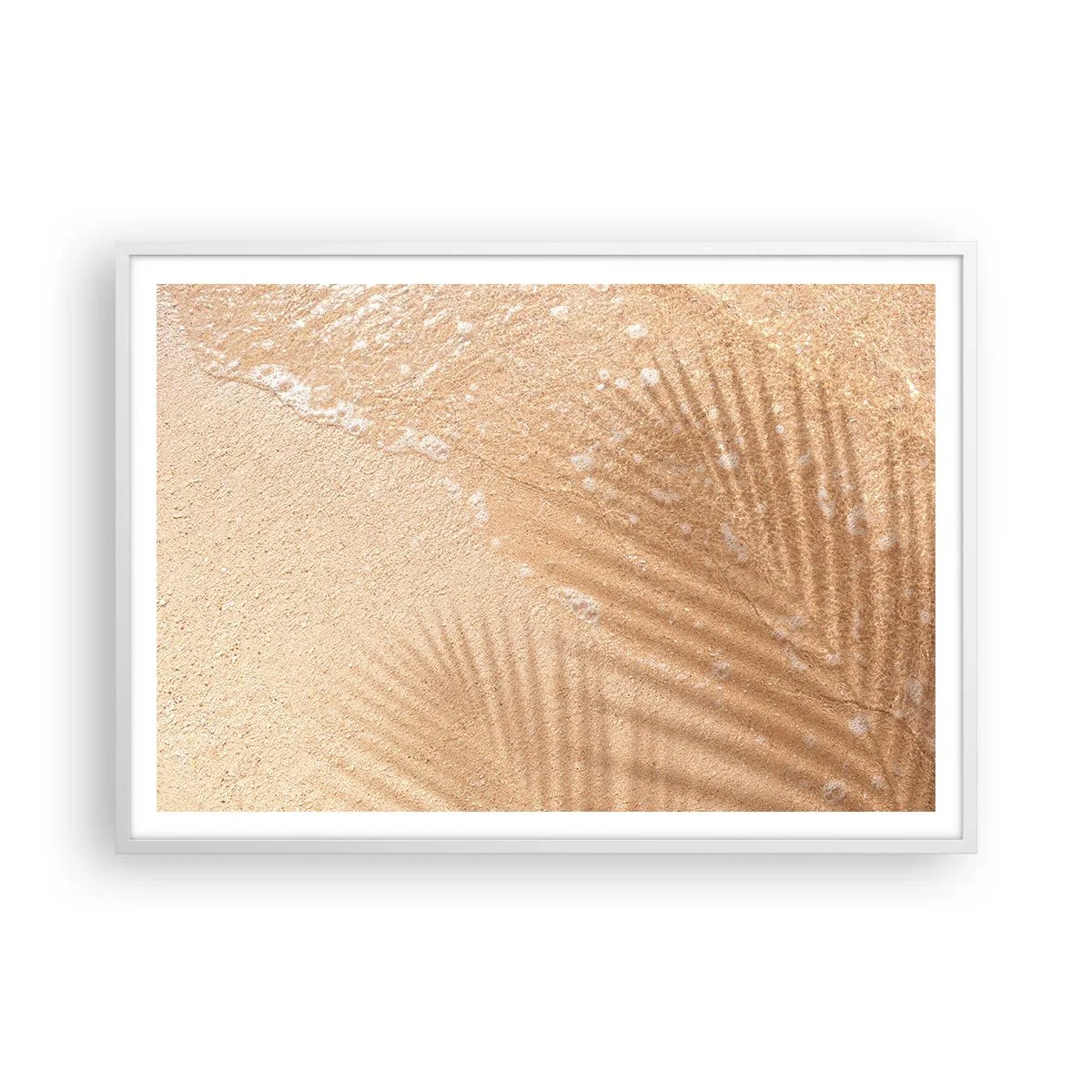 Póster en marco blanco - La sombra de un verano caluroso - 100x70 cm