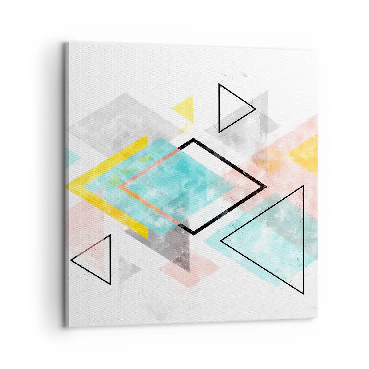 Cuadro sobre lienzo - Impresión de Imagen - Un juego geométrico - 60x60 cm