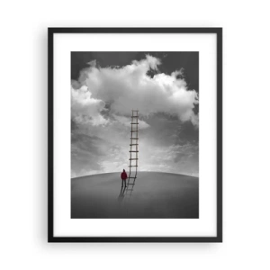 Póster en marco negro - Todo es posible - 40x50 cm