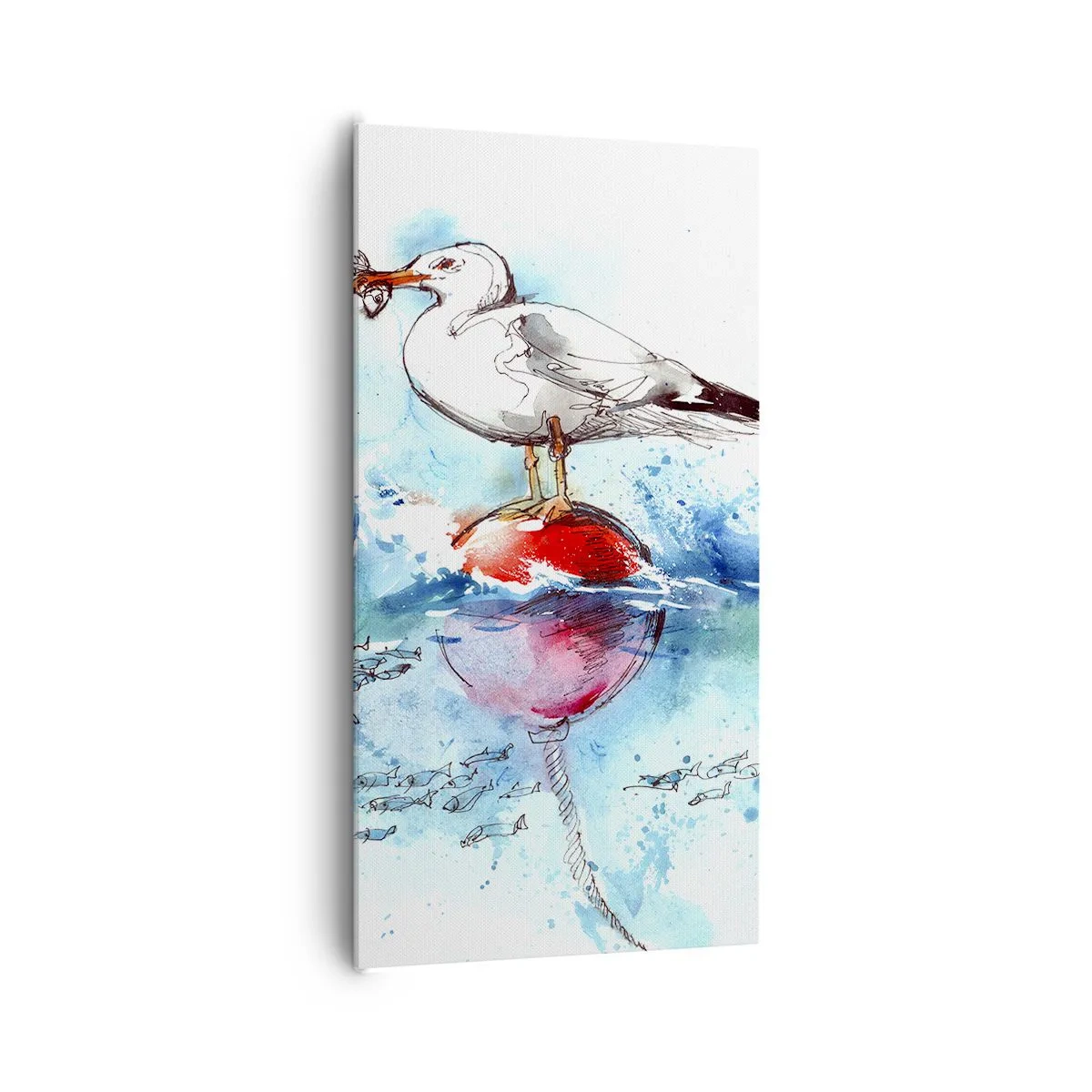 Cuadro sobre lienzo - Impresión de Imagen - Una captura exitosa - 65x120 cm