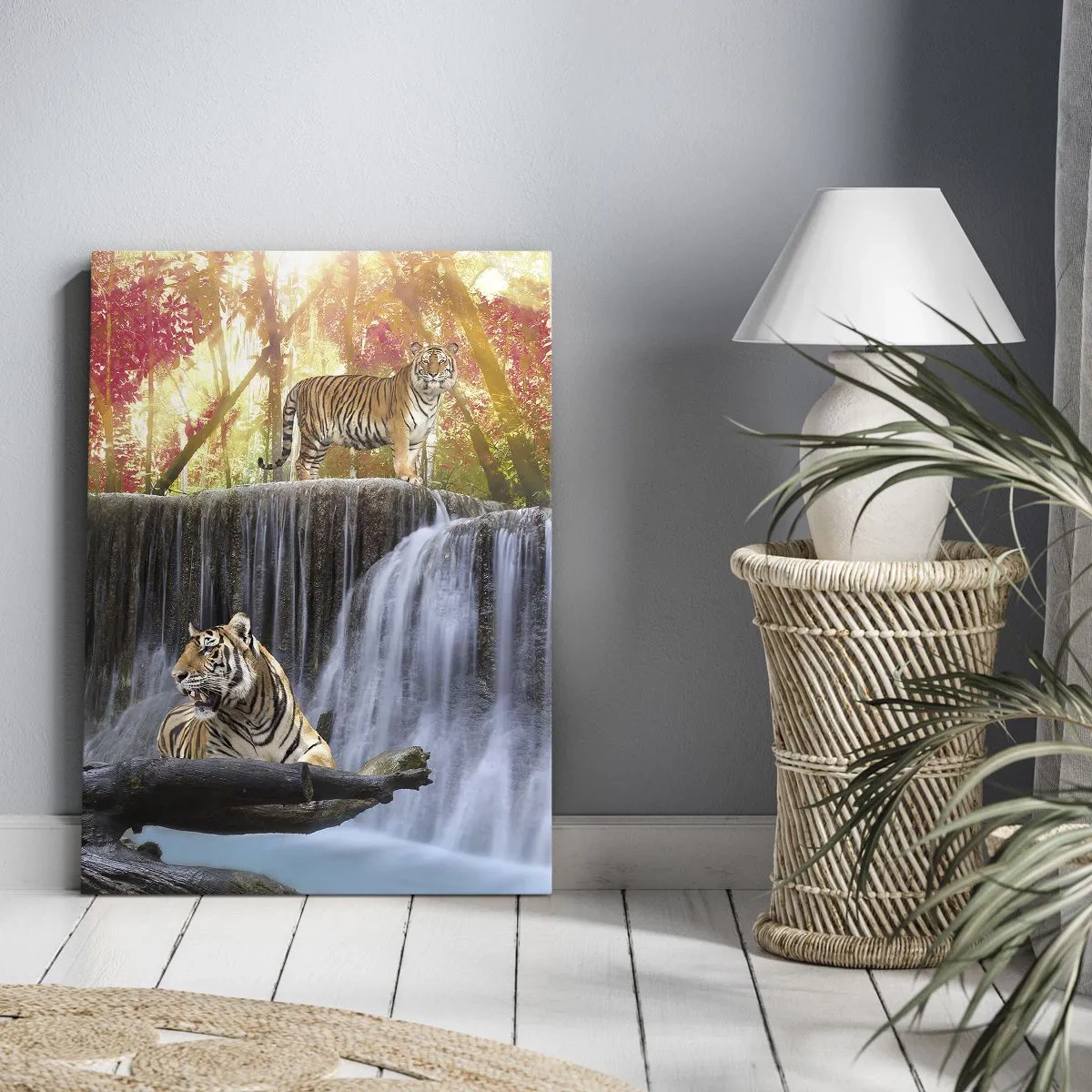 Cuadro sobre lienzo - Impresión de Imagen - Paisaje surrealista - 55x100 cm