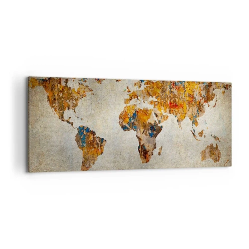 Cuadro sobre lienzo - Impresión de Imagen - Un mundo verdaderamente grande - 100x40 cm