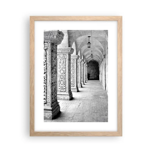 Póster en marco roble claro - ¿Y adónde nos llevará...? - 30x40 cm