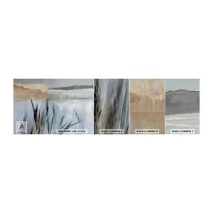 Muestra de fotomural autoadhesivo Deluxe Sticker - Campos de invierno - Brillante, Minimalismo, Pedazo - 100x30 cm