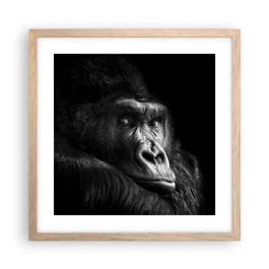 Póster en marco roble claro - ¿Y qué estás mirando? - 40x40 cm