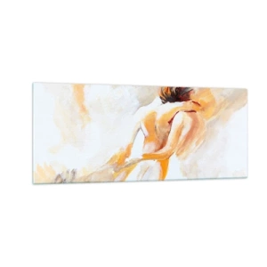 Cuadro sobre vidrio - Impresiones sobre Vidrio - En un cielo de cercanía - 100x40 cm