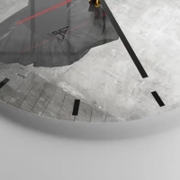 Esfera sin numeración, con rayas