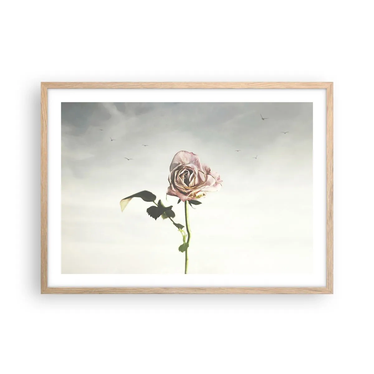 Póster en marco roble claro - Bienvenida a la primavera - 70x50 cm