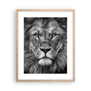 Póster en marco roble claro - Con el atuendo de la coronación - 40x50 cm