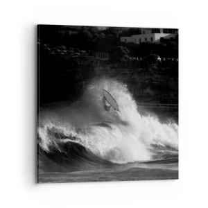 Cuadro sobre lienzo - Impresión de Imagen - Desafío aceptado - 70x70 cm