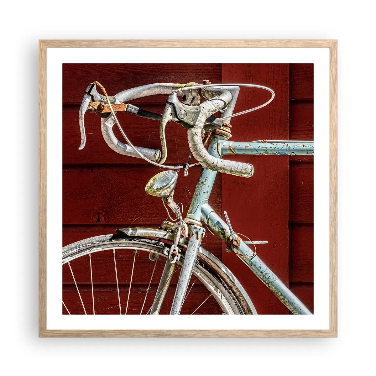 Póster en marco roble claro - Creada para las victorias - 60x60 cm