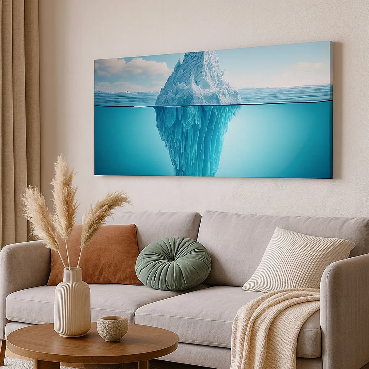 Cuadro sobre lienzo - Impresión de Imagen - El trono de hielo - 30x30 cm