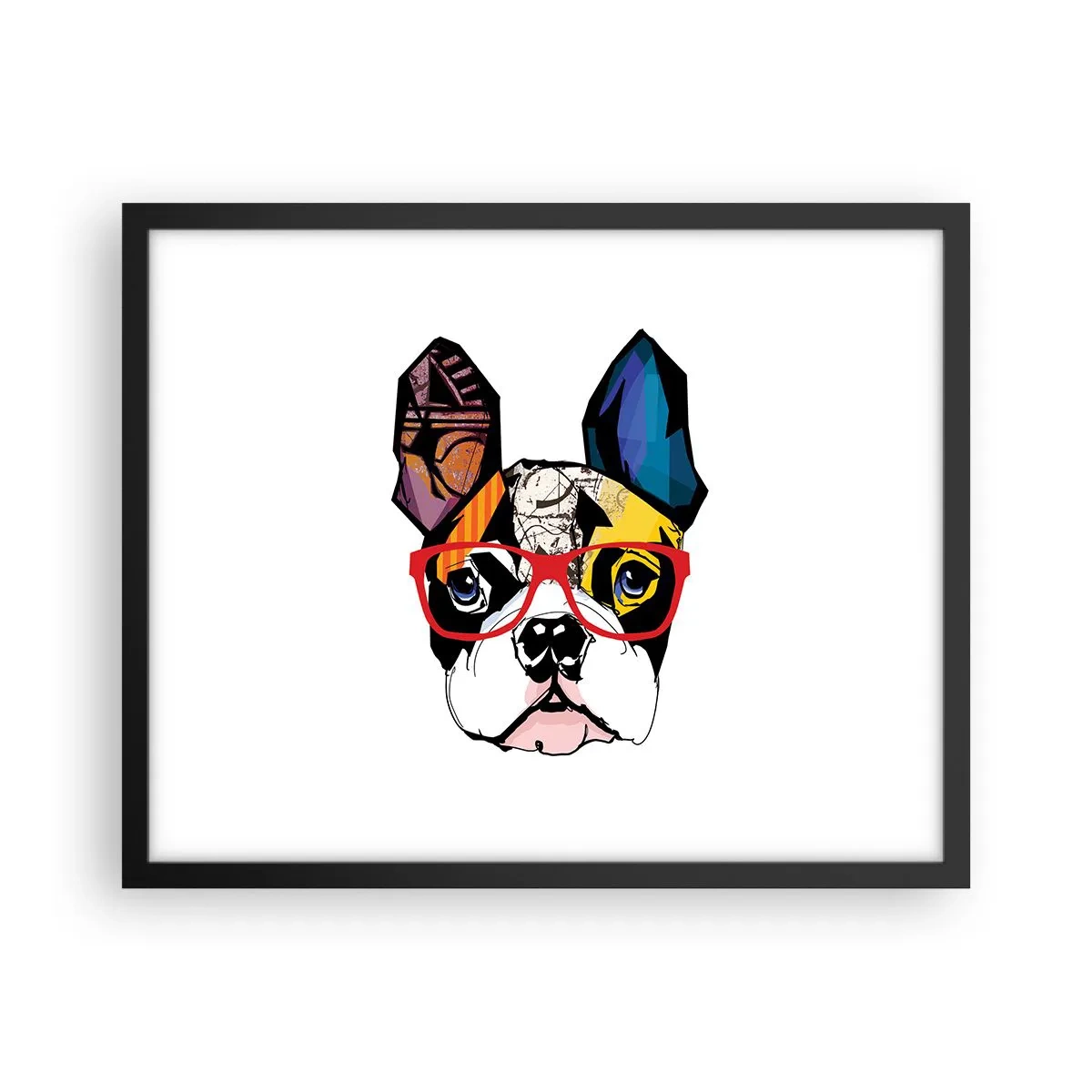 Póster en marco negro - El intelectual - 50x40 cm