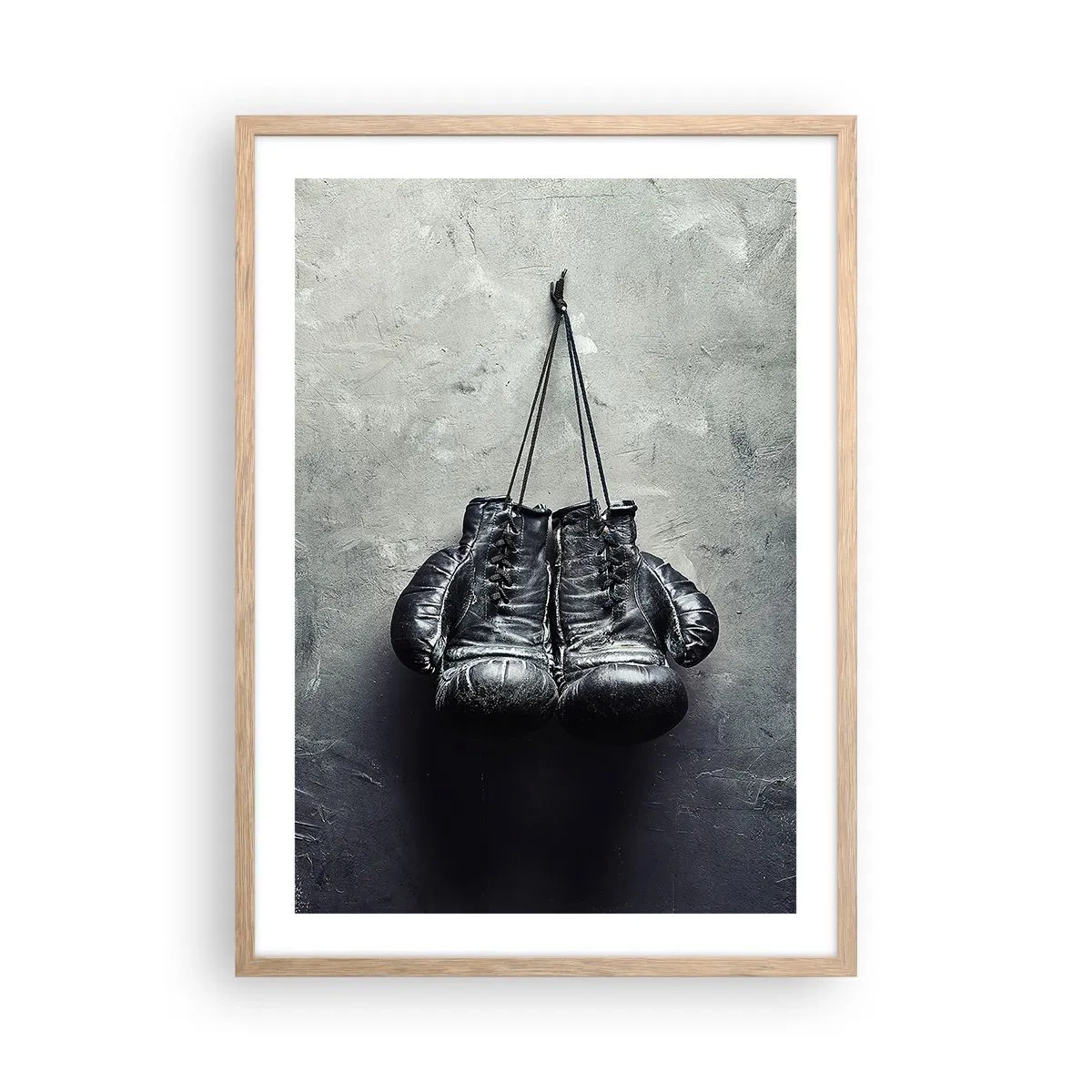 Póster en marco roble claro - Tiempo de lucha y tiempo de paz - 50x70 cm