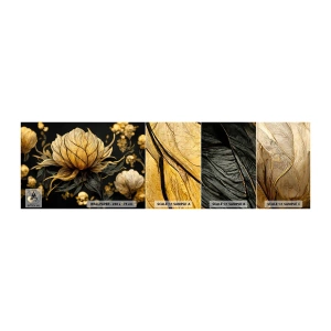 Muestra De Fotomural Standard Eco - Sutil fragilidad - Flor, Arte deco, Glamour - 100x30 cm