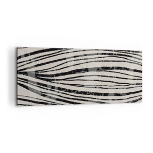 Cuadro sobre lienzo - Impresión de Imagen - Salpicadura de líneas - 100x40 cm
