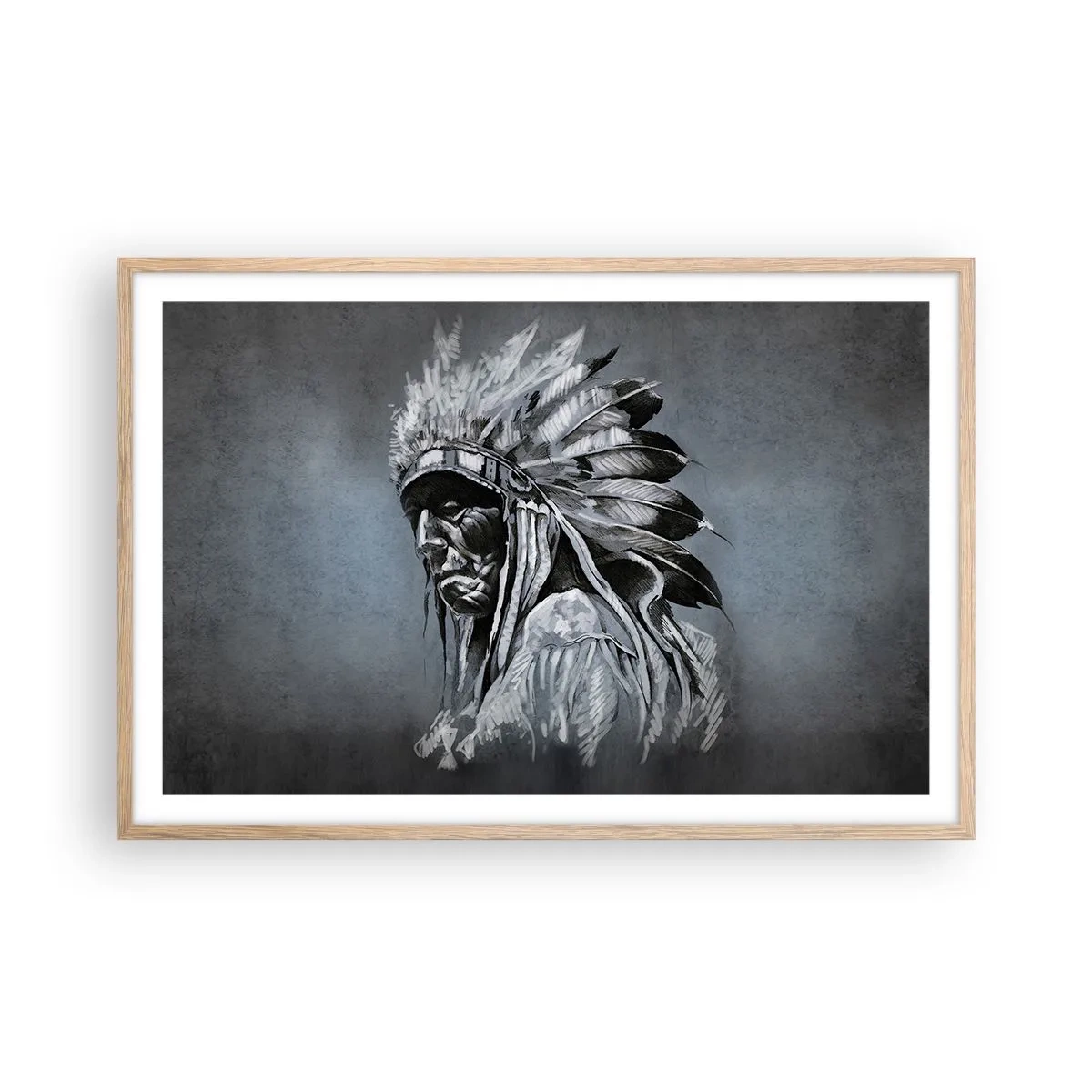 Póster en marco roble claro - Regreso a las raíces - 91x61 cm