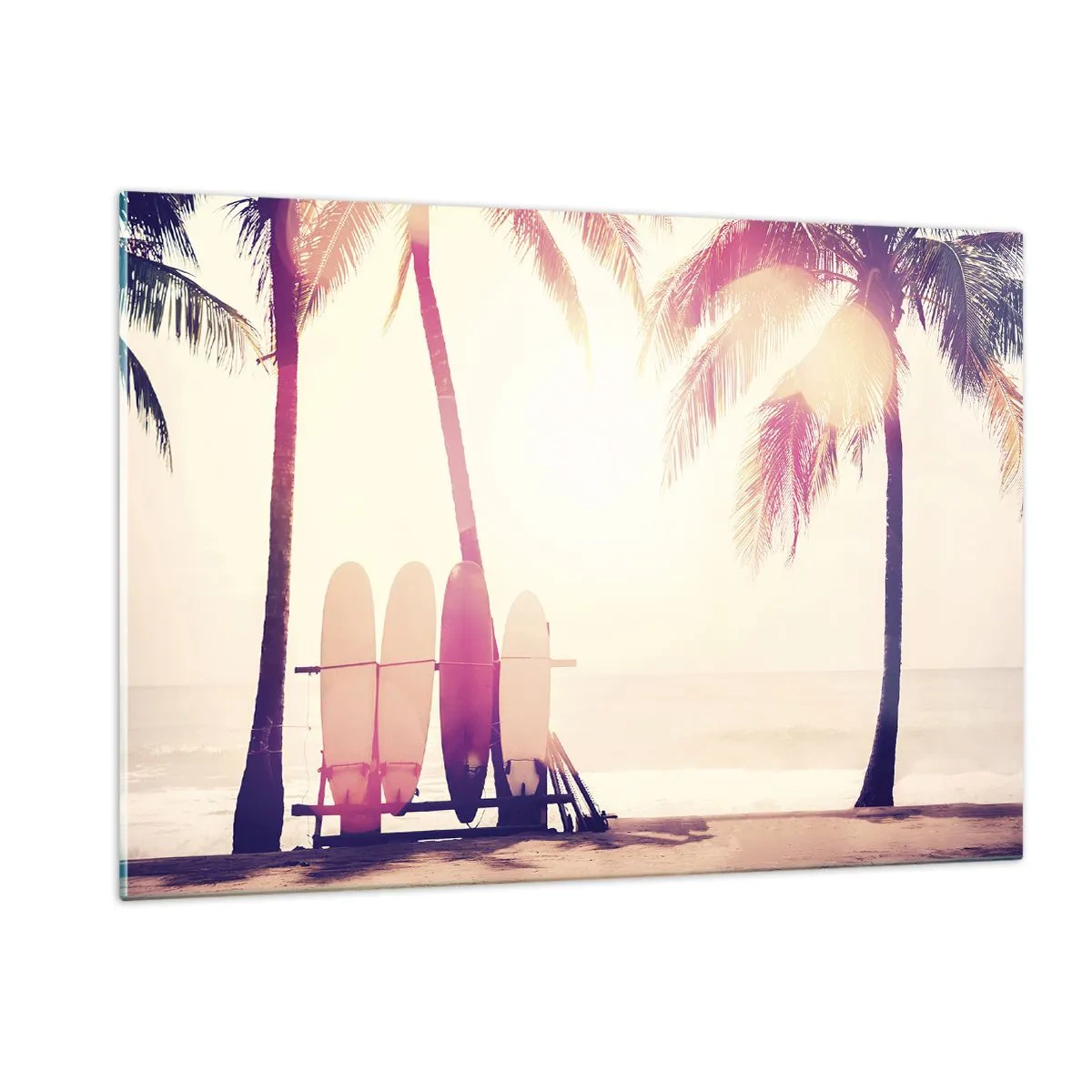 Cuadro sobre vidrio - Impresiones sobre Vidrio - Va a ser un gran día. - 120x80cm - Va a ser un gran día - Decoración de pared moderna para salón y dormitorio ARTTOR