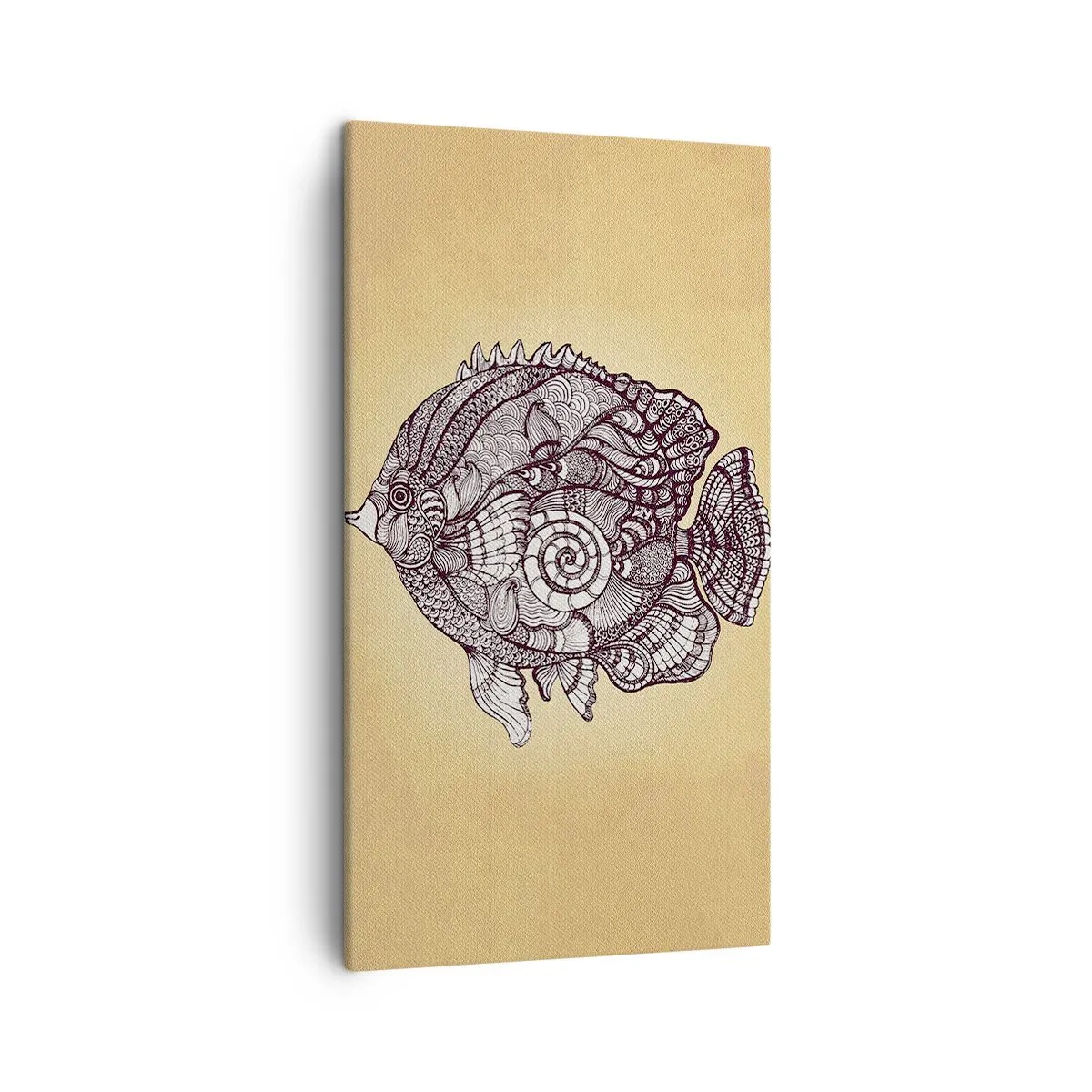 Cuadro sobre lienzo - Impresión de Imagen - De un océano de ornamentos - 45x80 cm