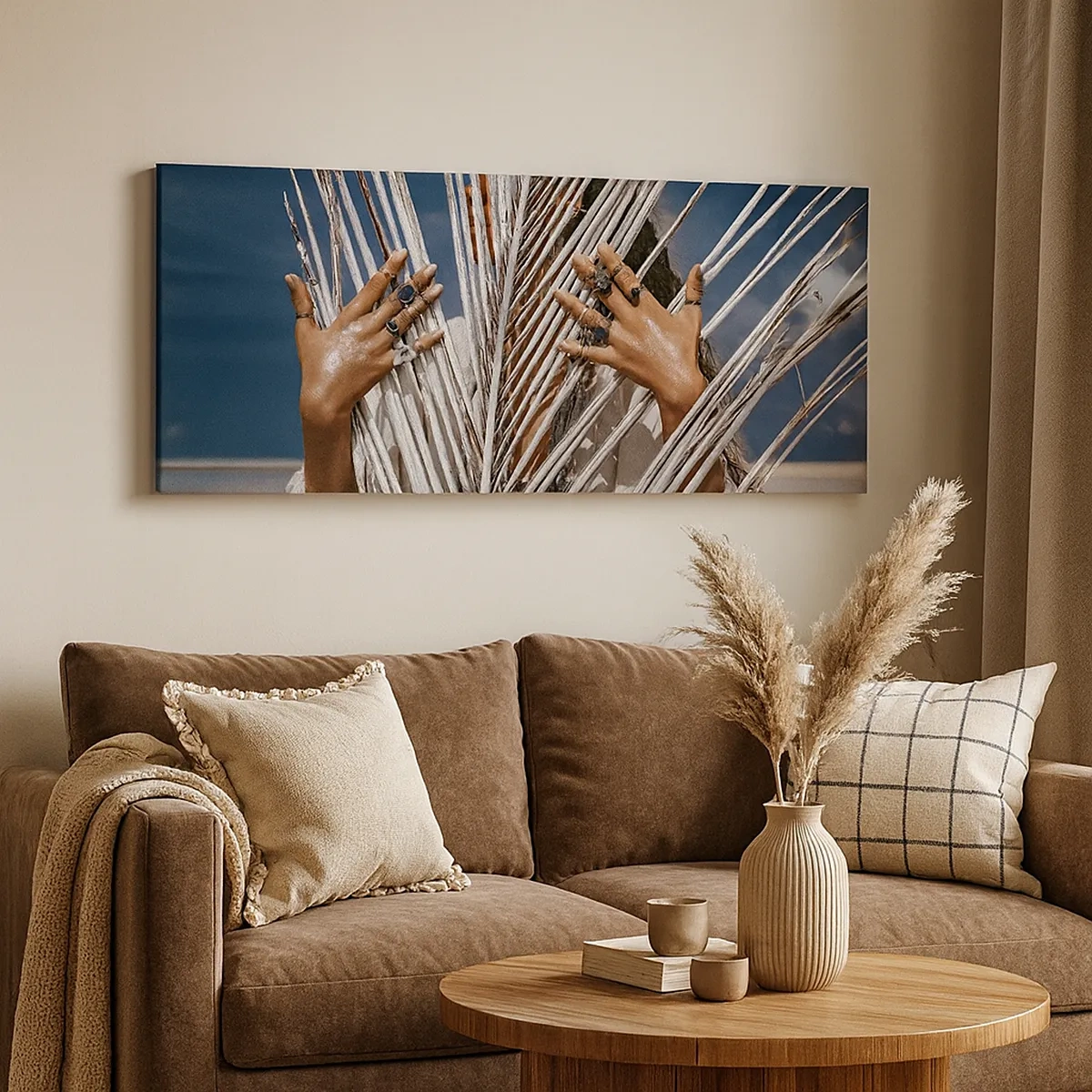 Cuadro sobre lienzo - Impresión de Imagen - ¿La mujer chamana? - 30x30 cm