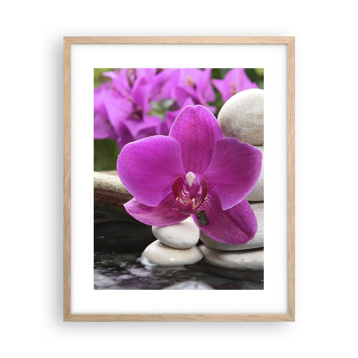 Póster en marco roble claro - Ya estás descansando - 40x50 cm