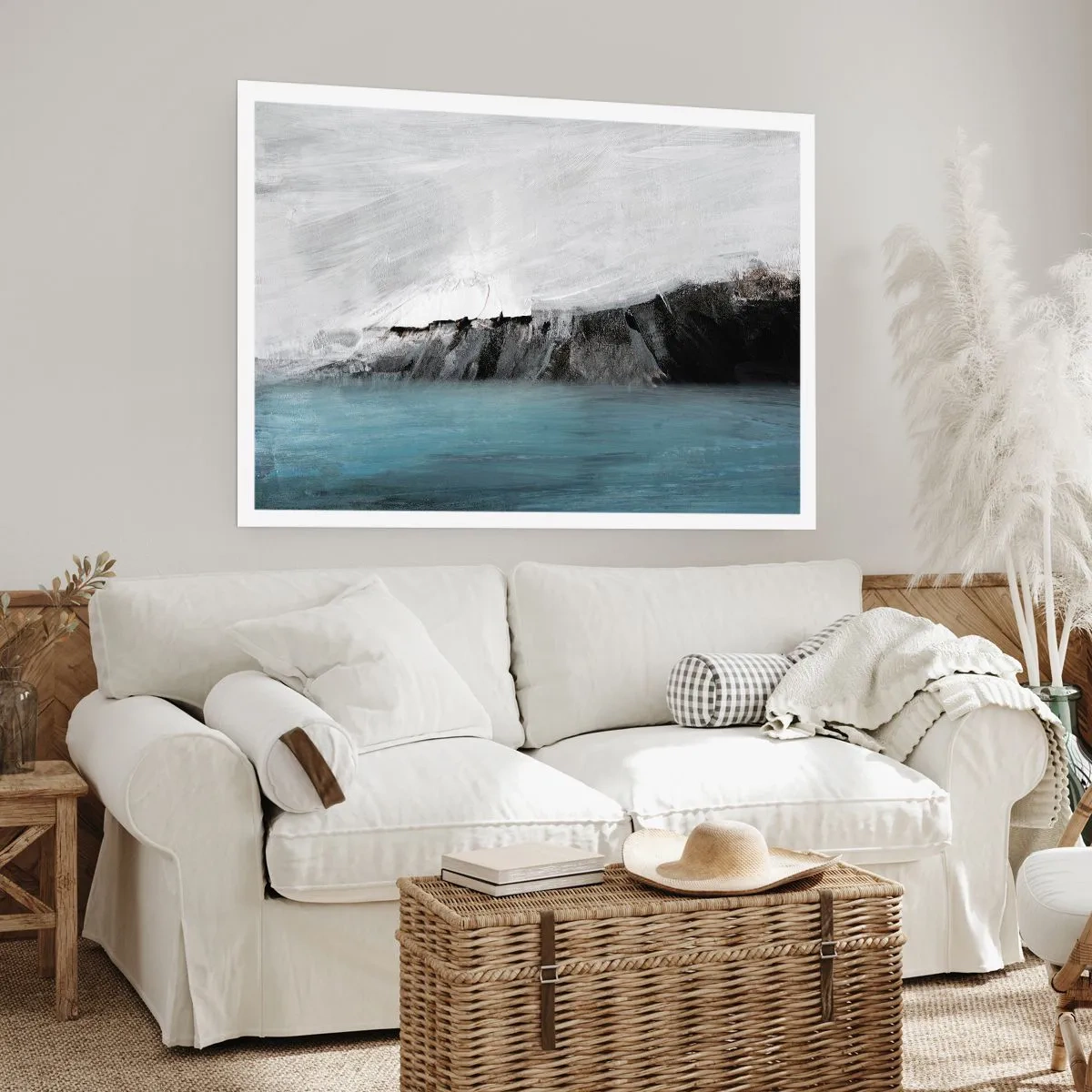 Póster - Agua - tierra: un choque de elementos - 70x50 cm