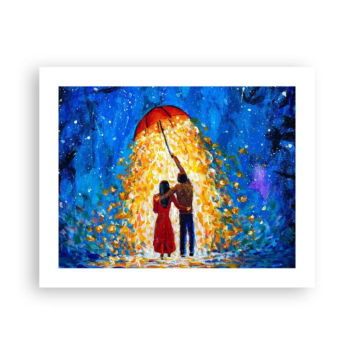 Póster - La magia de una tarde lluviosa - 50x40 cm