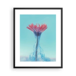 Póster en marco negro - En un abrazo vigorizante - 40x50 cm