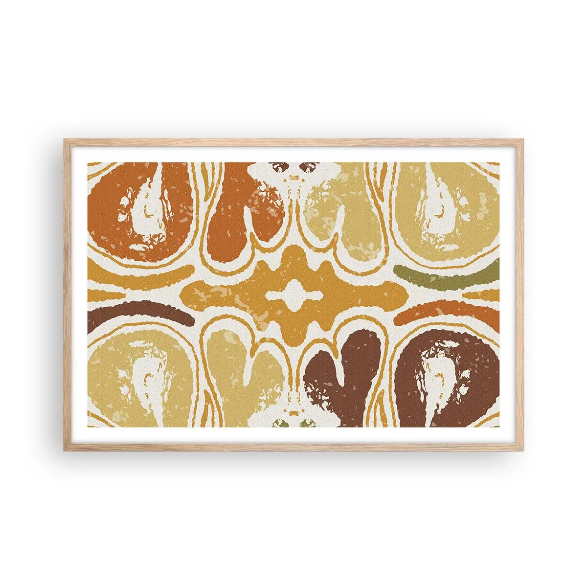 Póster en marco roble claro - Abstracción sentimental - 91x61 cm