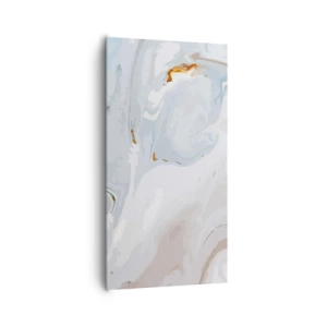 Cuadro sobre lienzo - Impresión de Imagen - Blanco fusión - 65x120 cm