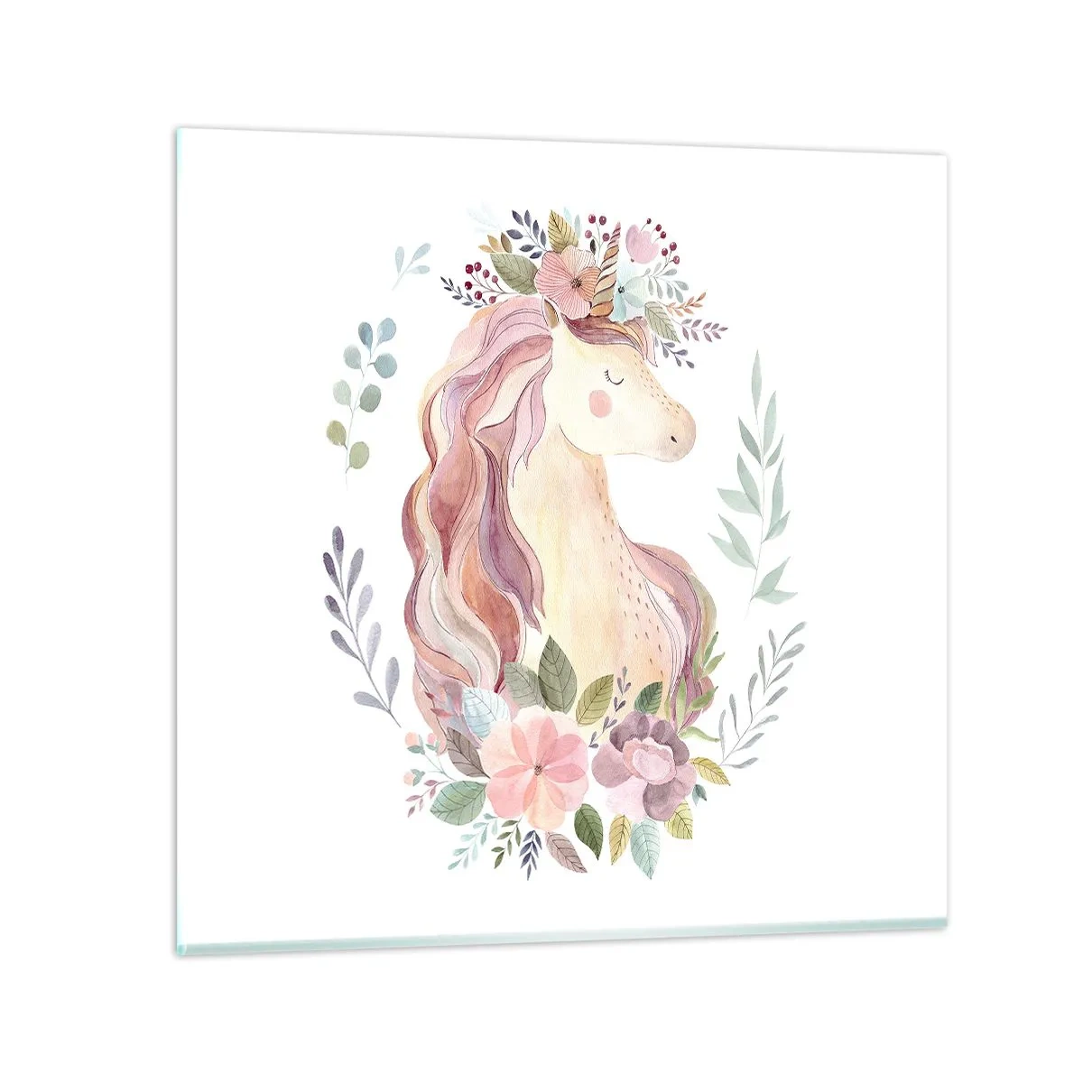 Cuadro sobre vidrio - Impresiones sobre Vidrio - Una invitación al mundo de los cuentos de hadas - 60x60 cm