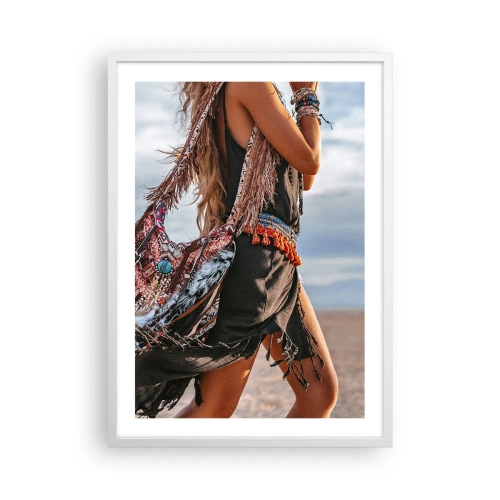 Póster en marco blanco - La chamana - 50x70 cm