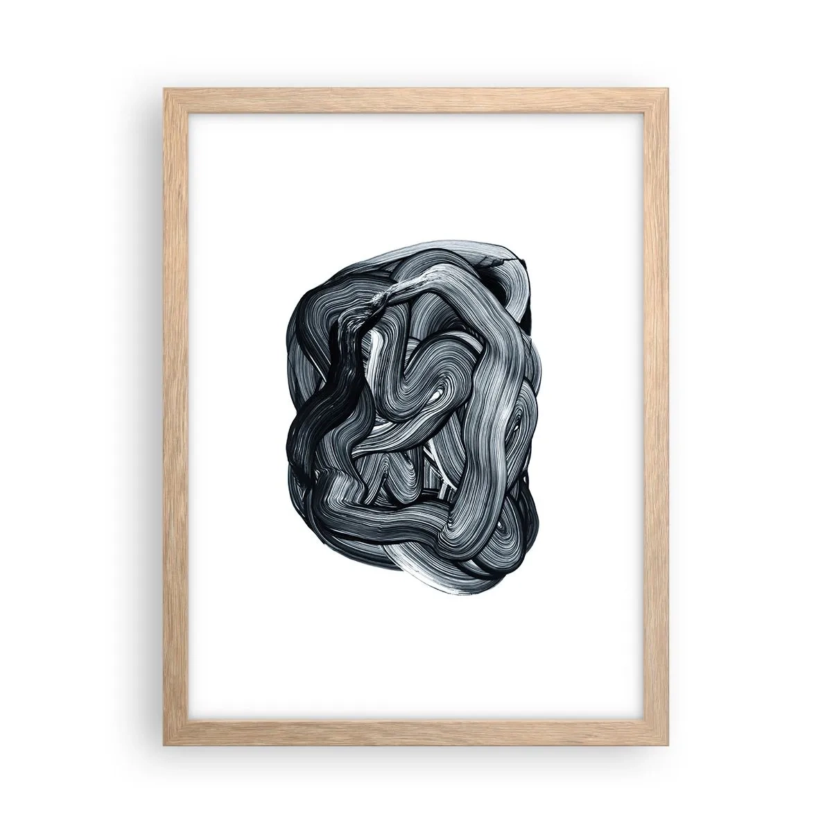 Póster en marco roble claro - No es tan sencillo - 30x40 cm