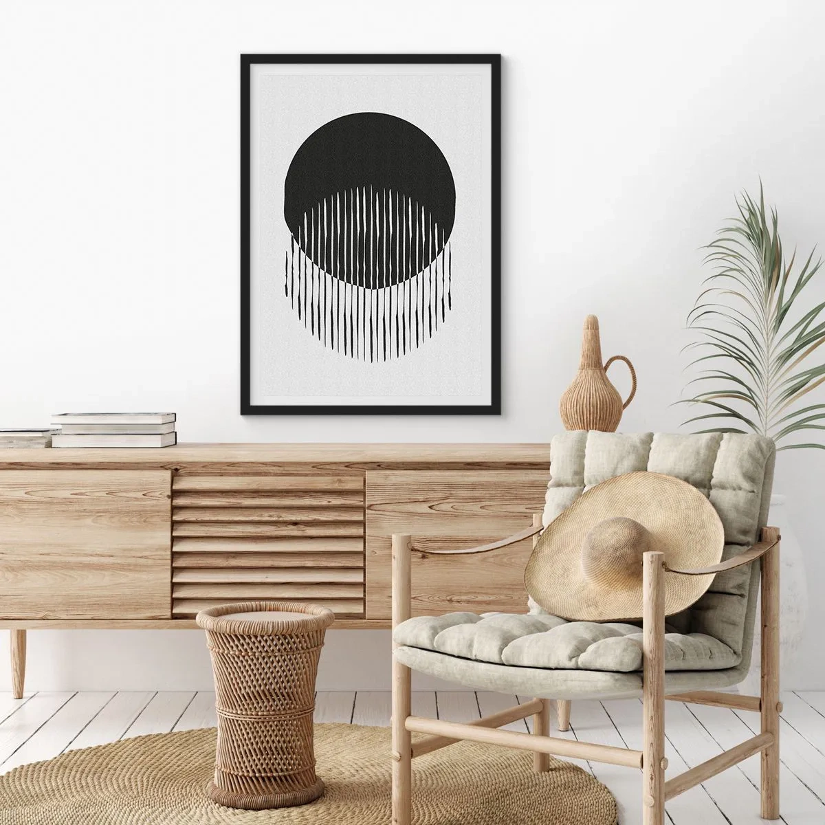 Póster en marco negro - Su alter ego - 70x100 cm