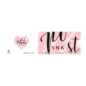 Muestra de fotomural autoadhesivo Deluxe Sticker - En cualquier momento de tu vida - Corazón, Amar, Día de la Madre - 100x30 cm