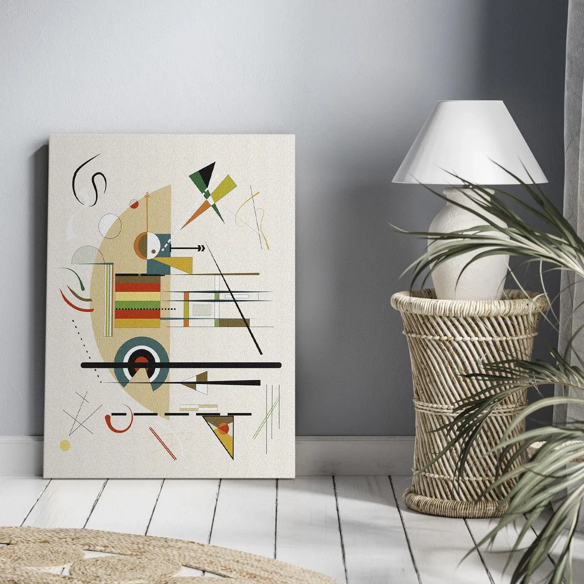 Cuadro sobre lienzo - Impresión de Imagen - Y el mundo ríe - 55x100 cm