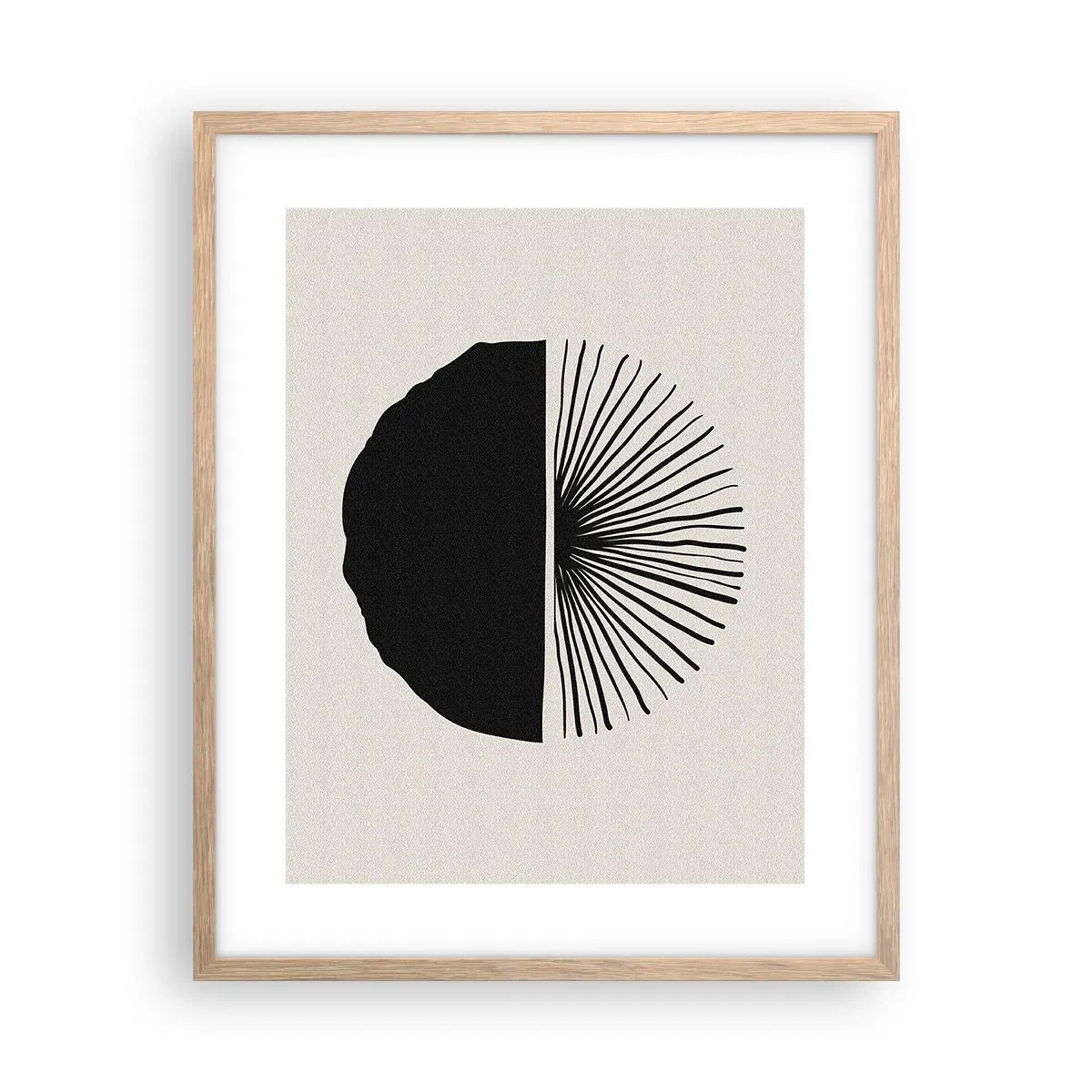 Póster en marco roble claro - Un abanico de posibilidades - 40x50 cm