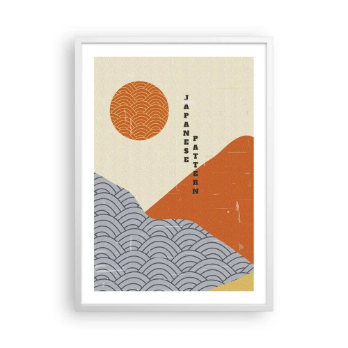 Póster en marco blanco - En el espíritu japonés - 50x70 cm