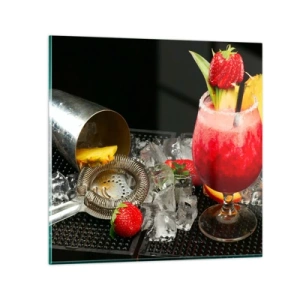 Cuadro sobre vidrio - Impresiones sobre Vidrio - Conjurar el sabor - 30x30 cm