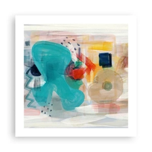 Póster - Un juego de colores - 50x50 cm