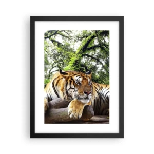 Póster en marco negro - Atentamente - 30x40 cm