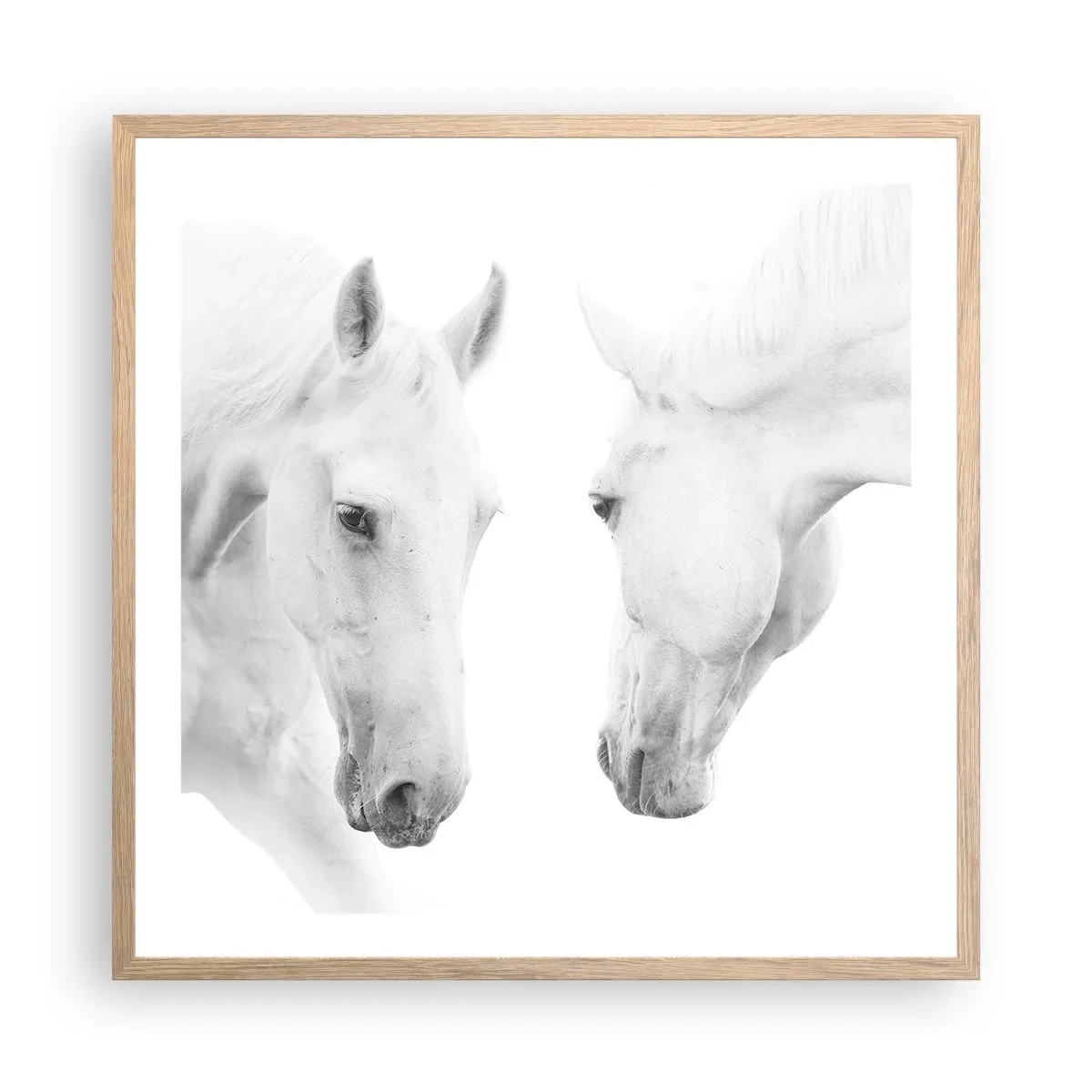 Póster en marco roble claro - ¿Es esto realmente la amistad...? - 60x60 cm