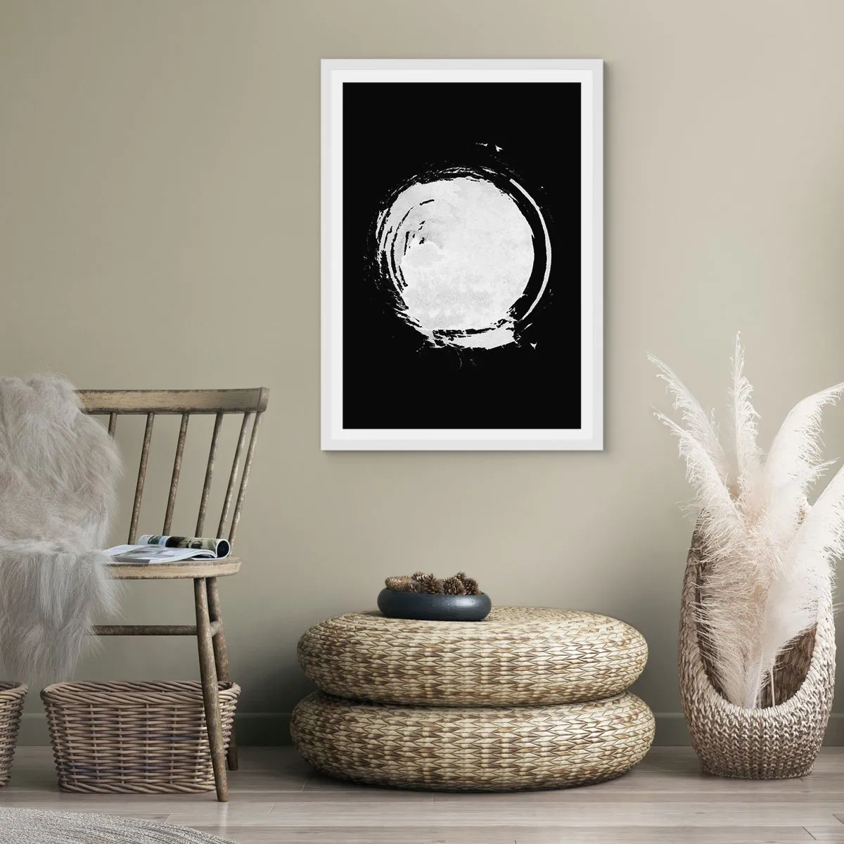 Póster en marco blanco - La buena salida - 50x70 cm