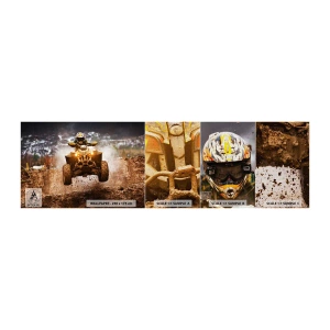 Muestra de fotomural Premium Canvas - Sin riesgo no hay diversión - Deporte, Patio, Carrera - 100x30 cm