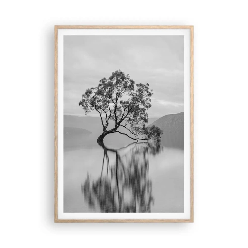 Póster en marco roble claro - Existe tal lugar en el mundo - 70x100 cm