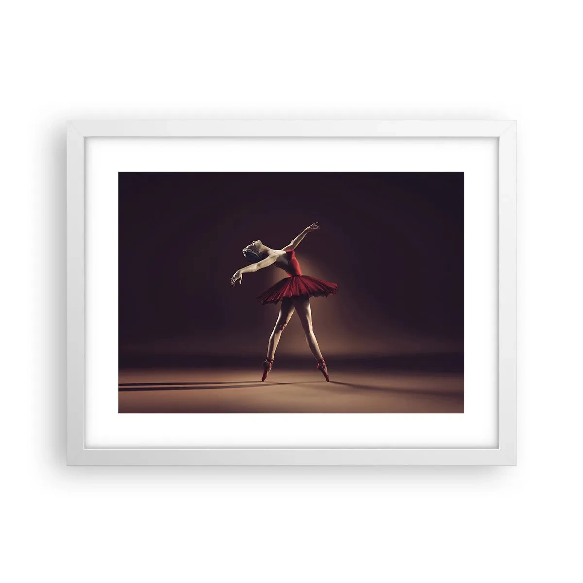 Póster en marco blanco - Primera bailarina - 40x30 cm